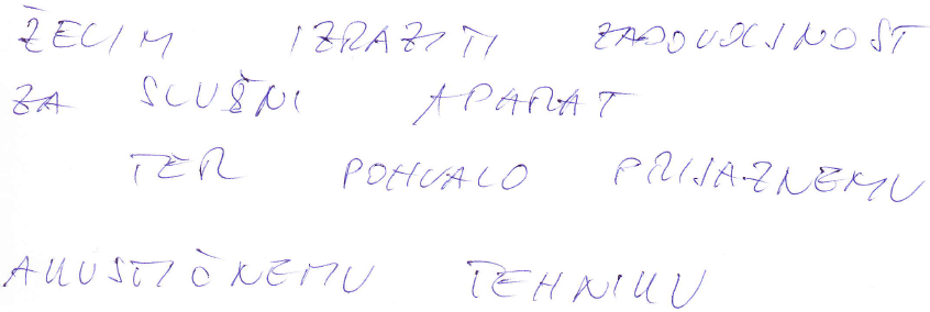 2014-12 Pohvala slusnemu akustiku AUDIO BM slusni aparati in tehnicni pripomocki
