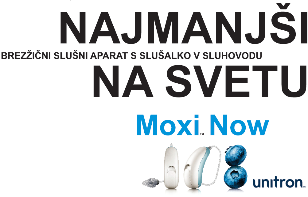 Moxi Now - Najmanjsi brezžični slušni aparat s slušalko v sluhovodu
